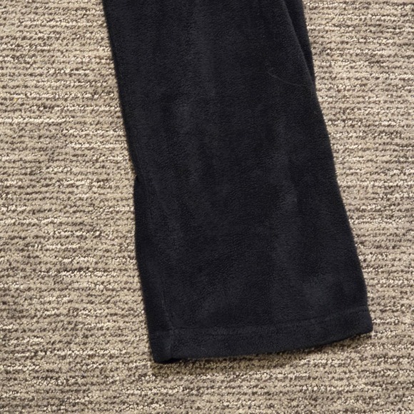 Patagonia Sz Small Plush Fleece Black Pants Cozy Soft Sweat Pants Pajamas - Picture 3 of 9